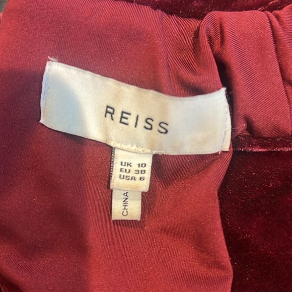 Reiss Velvet Velour Open Back Jumpsuit - Picture 6 of 6